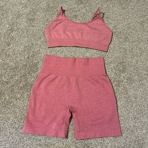 Sports Bra and Biker Shorts Set